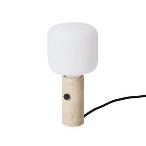 Made By Hand  - Bordlampe - Core Table - Creme Travertine
